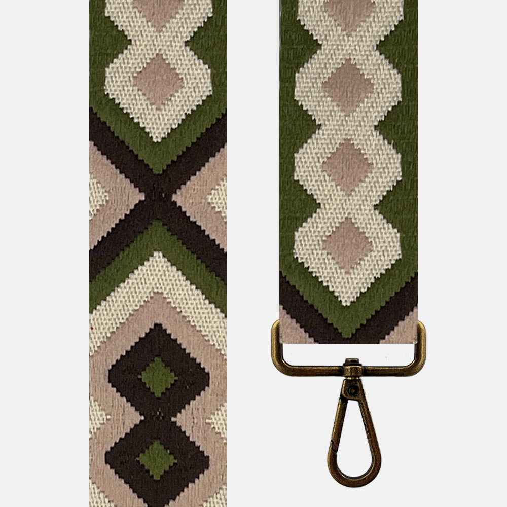 Tracolla rosa e verde per borsa, intercambiabile - Belorias