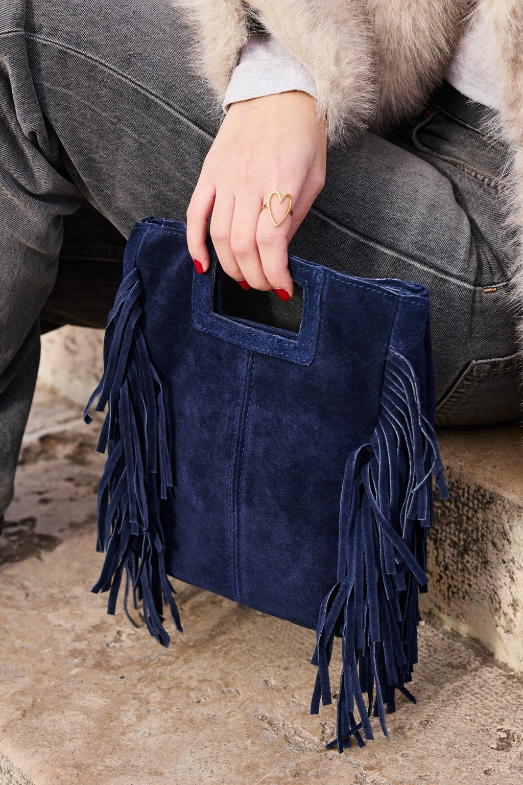 Bolso Flecos Ante Renata - Belorias