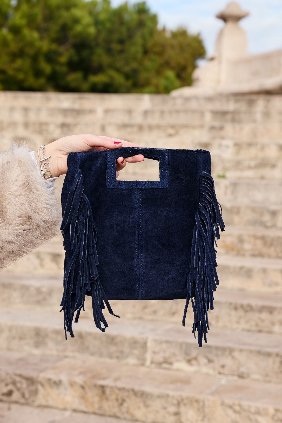 Bolso Flecos Ante Renata - Belorias