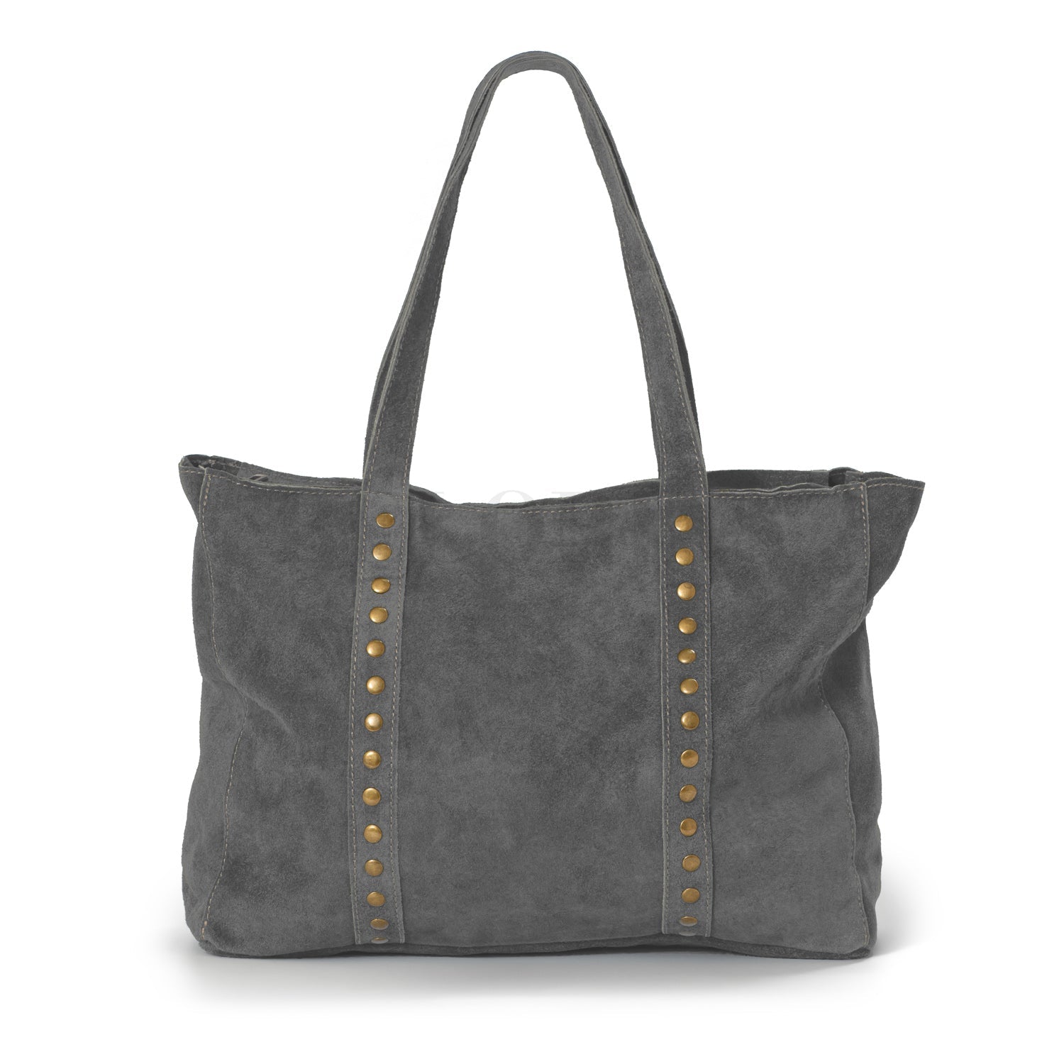 Bolso Personalizado Ante Manzoni Gris con Bordado Incluido - Belorias